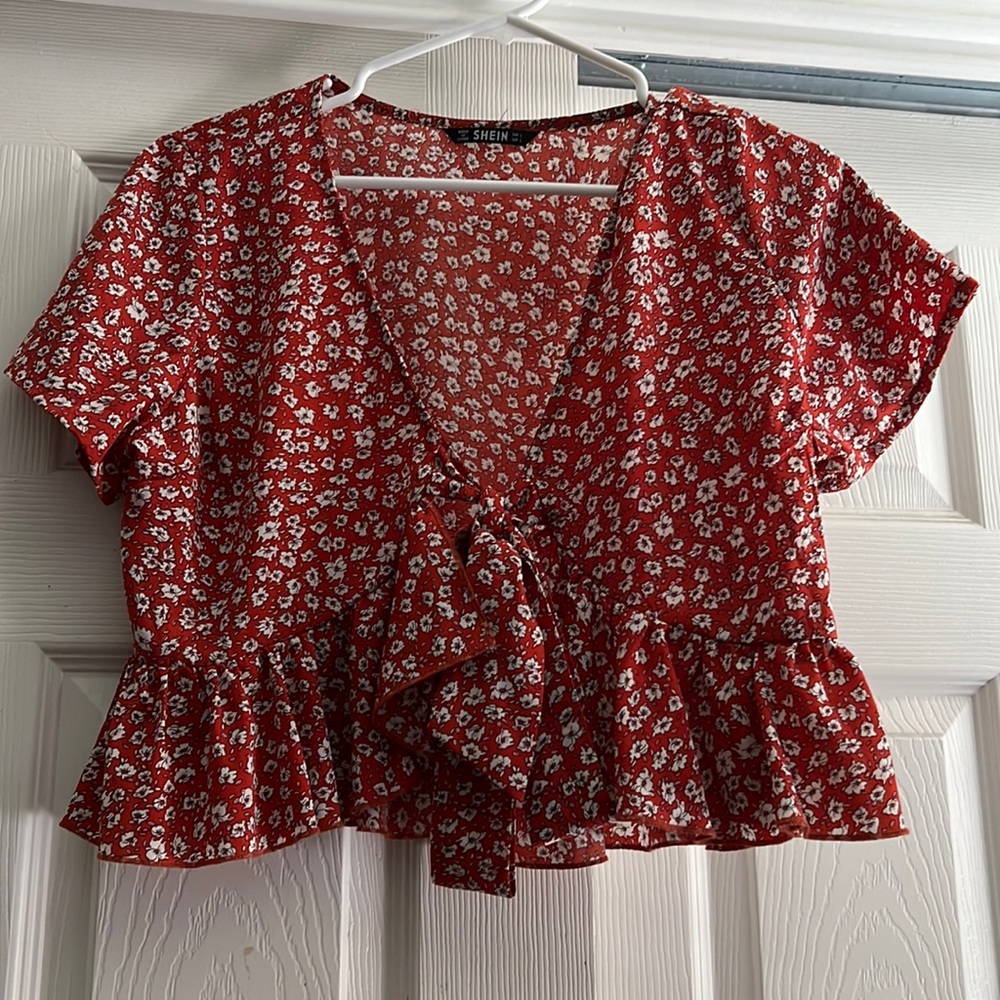 Shein Floral Crop Top